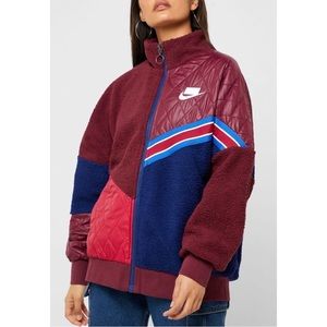 Nike Oversized Sherpa Track Jacket